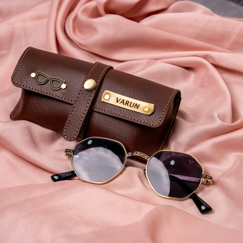 NEXON Customizable Eye Wear Case | Personalized Sunglasses Holder & Protective Glasses Pouch for Everyday Carry