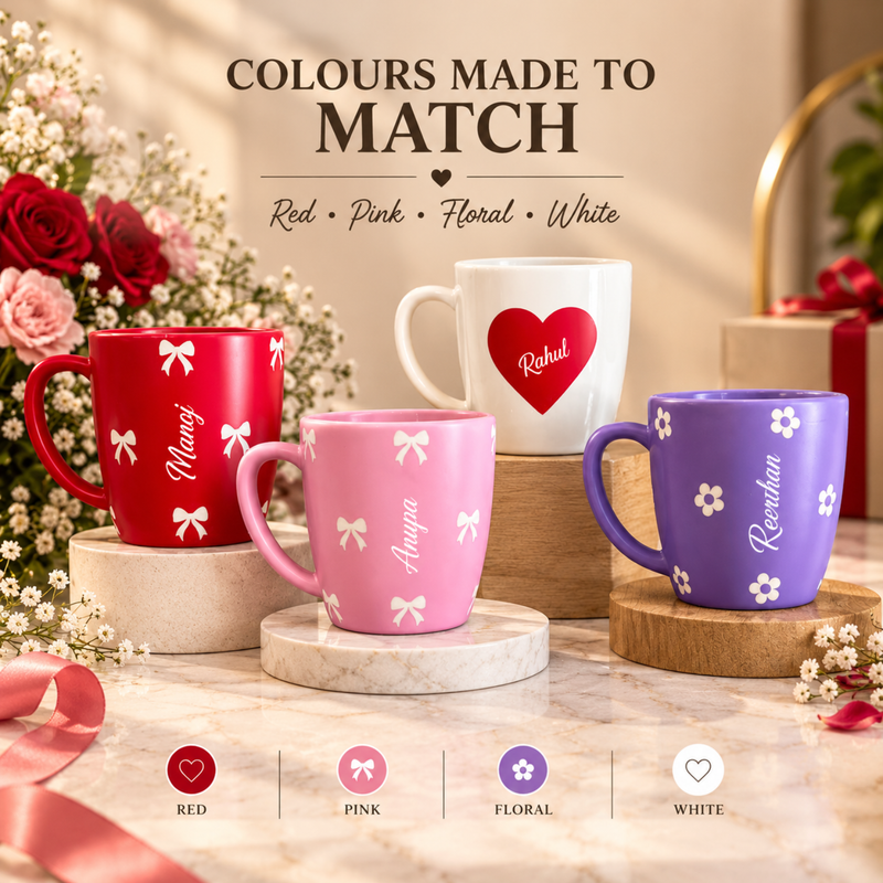 Personalised Couple Mugs | Cute Coffee Cups for Couples