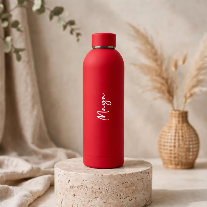 Personalized Solid Flask 500ml | Premium Hot & Cold Water Bottle | Custom Name Stainless Steel Insulated Flask for Office, Travel, Gym & Daily Use