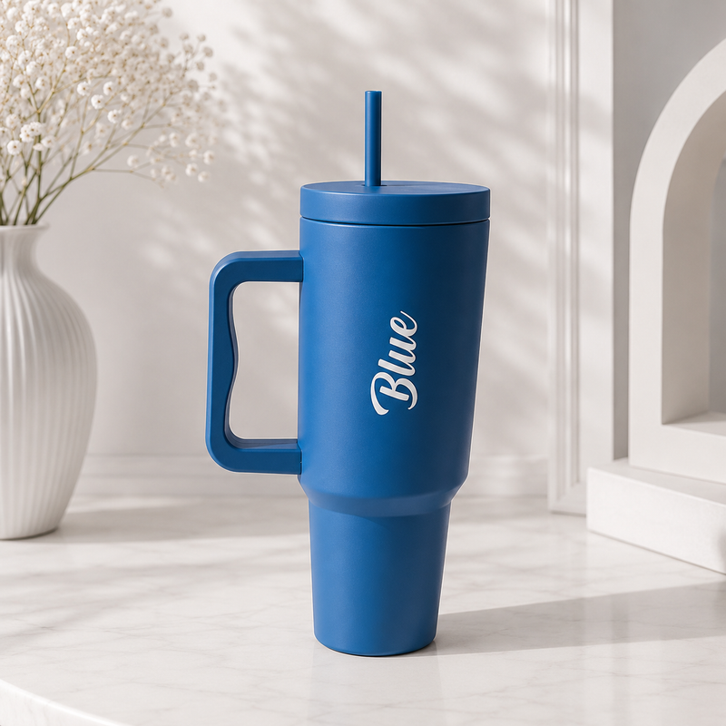 Hydra Tumbler | 1200ml Large Capacity Stainless Steel Water Bottle with Straw & Handle for Everyday Use