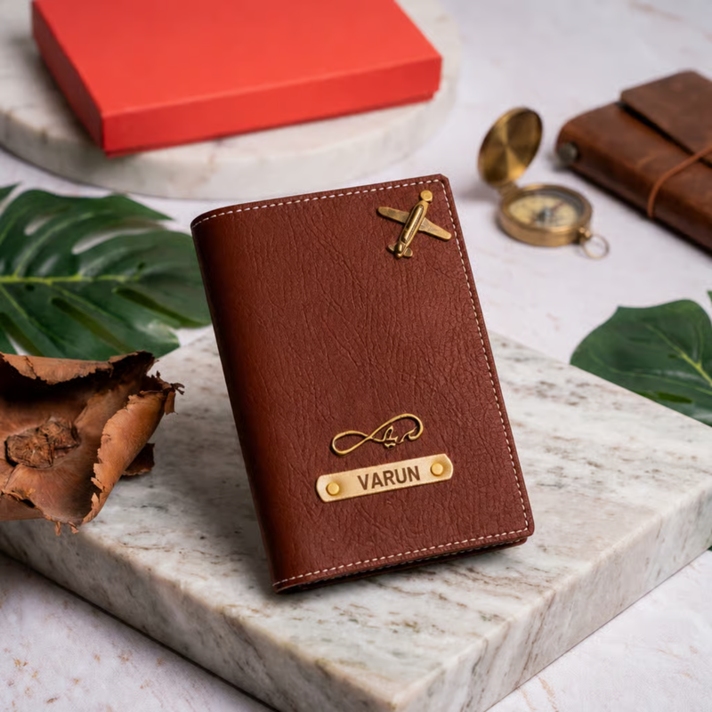 NEXON Customizable Passport Cover | Personalized Passport Holder with Name Tag, Card Slots & Travel Organizer