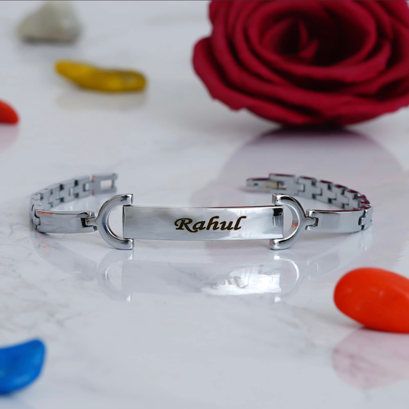 Personalized Kada & Bracelet Collection | Half Kada, Full Kada & Stylish Bracelet with Custom Name Engraving