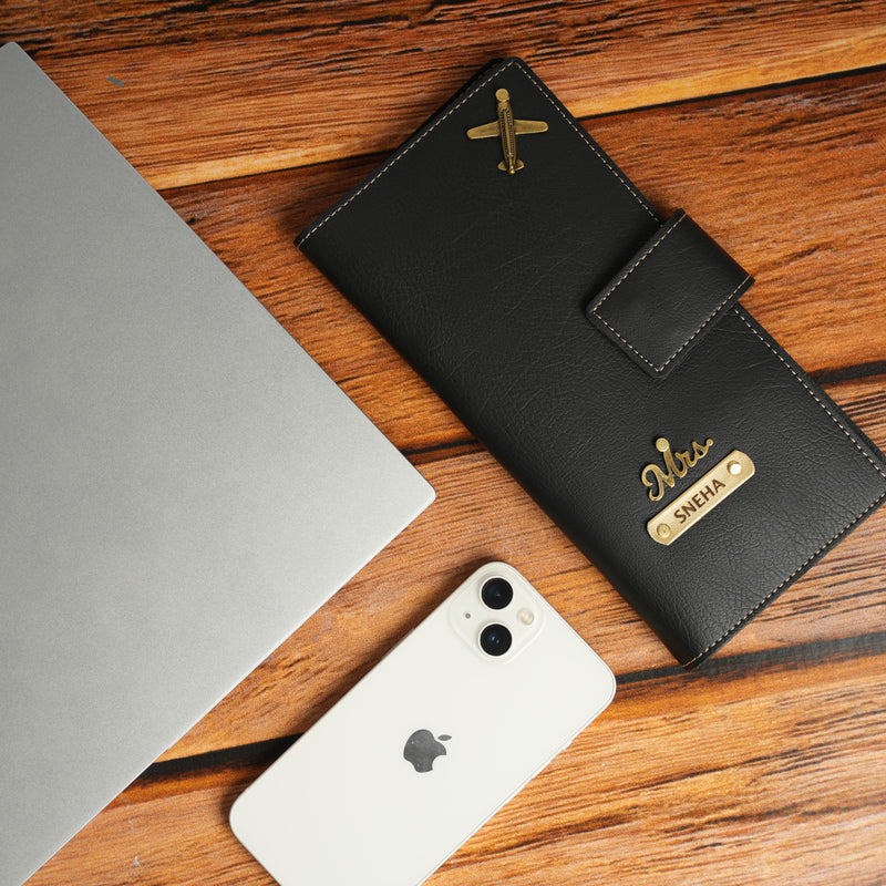 NEXON Customizable Travel Wallet | Personalized Passport & Travel Organizer Wallet for Cards, Cash, IDs & Travel Essentials