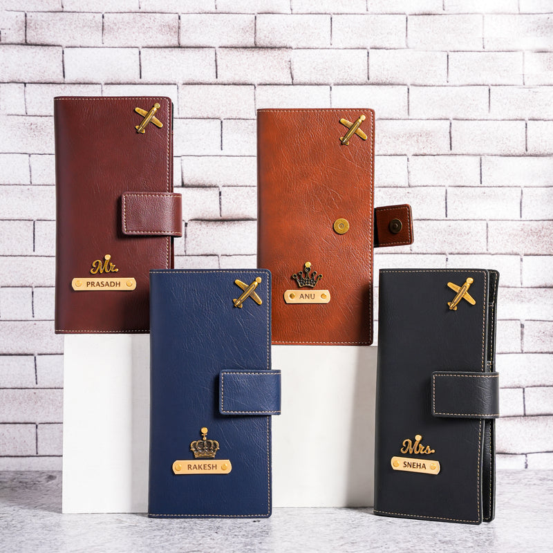 NEXON Customizable Travel Wallet | Personalized Passport & Travel Organizer Wallet for Cards, Cash, IDs & Travel Essentials