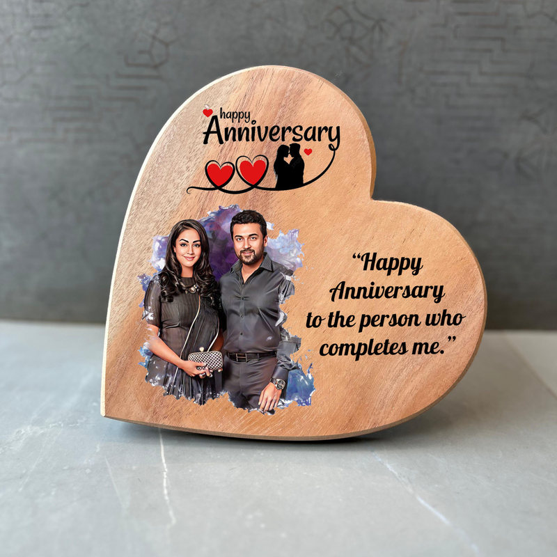 Customized Wooden Photo Frame & Personalized Wooden Plaque Gift | Birthday, Anniversary, Wedding, Teacher & Special Occasion Keepsake | Available in 4 Unique Shapes