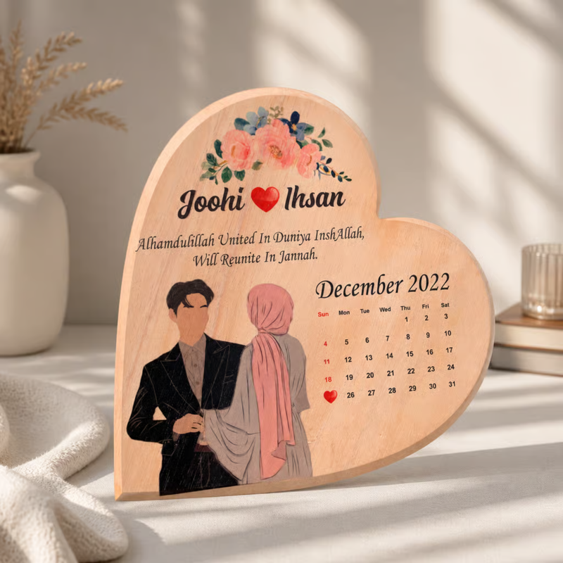 Customized Wooden Photo Frame & Personalized Wooden Plaque Gift | Birthday, Anniversary, Wedding, Teacher & Special Occasion Keepsake | Available in 4 Unique Shapes
