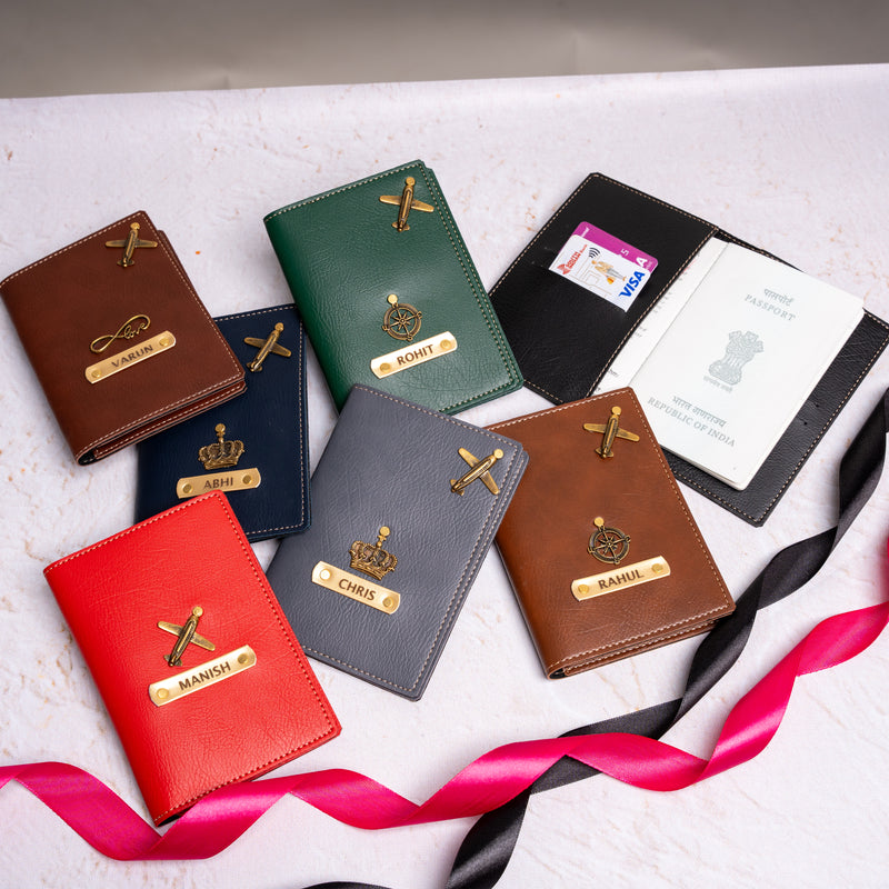 NEXON Customizable Passport Cover | Personalized Passport Holder with Name Tag, Card Slots & Travel Organizer