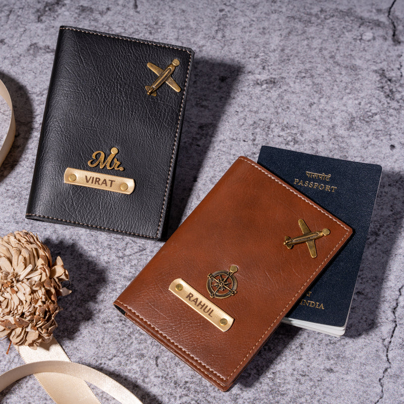 NEXON Customizable Passport Cover | Personalized Passport Holder with Name Tag, Card Slots & Travel Organizer