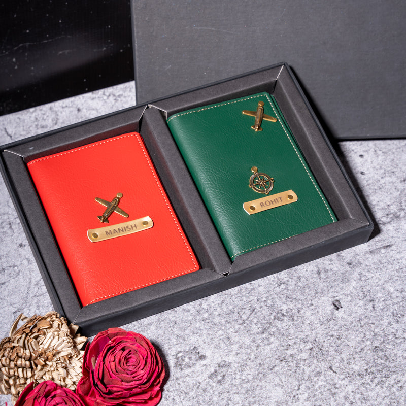 NEXON Customizable Passport Cover | Personalized Passport Holder with Name Tag, Card Slots & Travel Organizer