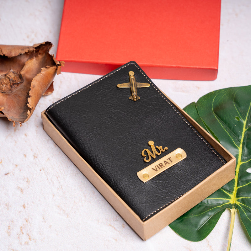 NEXON Customizable Passport Cover | Personalized Passport Holder with Name Tag, Card Slots & Travel Organizer