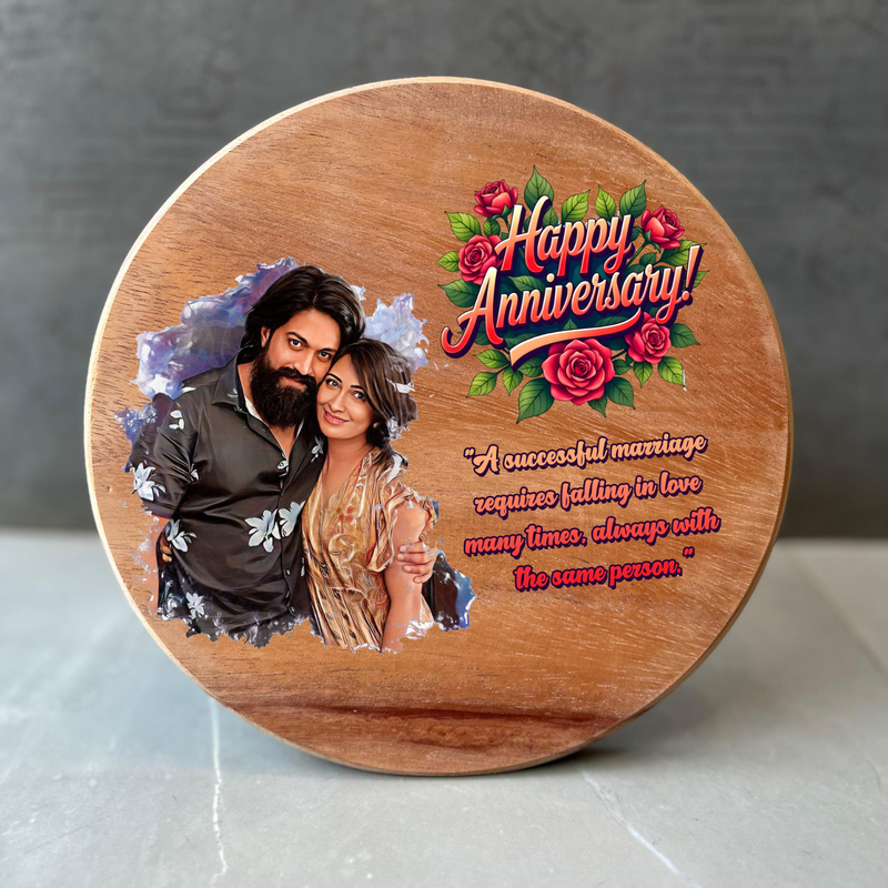 Customized Wooden Photo Frame & Personalized Wooden Plaque Gift | Birthday, Anniversary, Wedding, Teacher & Special Occasion Keepsake | Available in 4 Unique Shapes