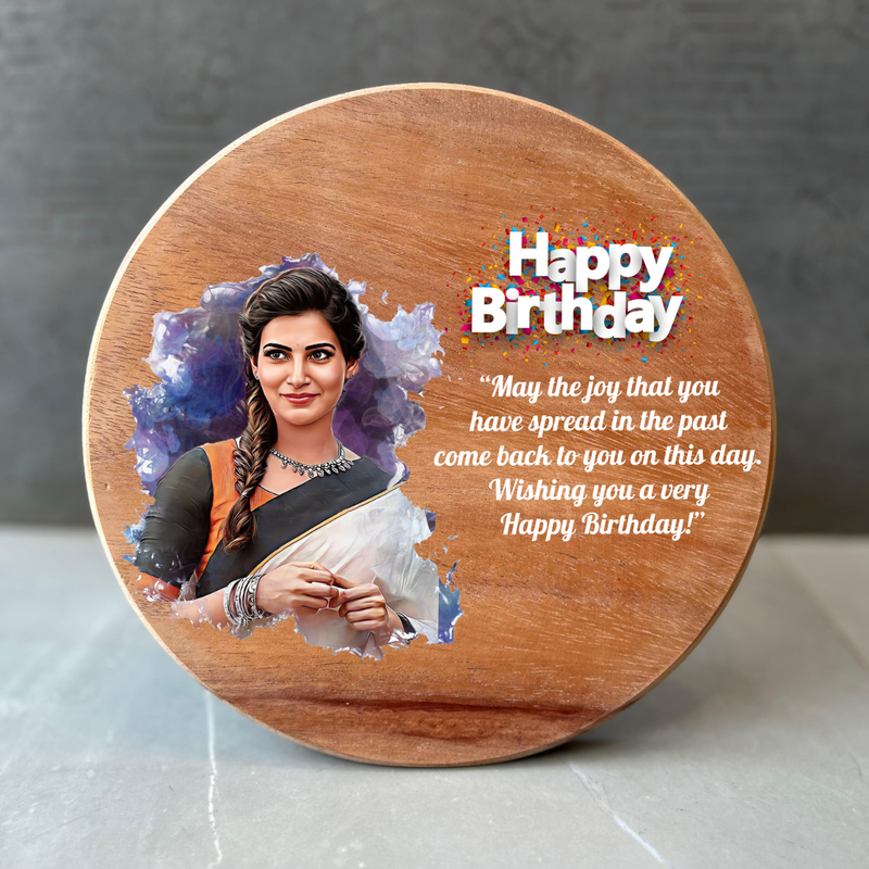 Customized Wooden Photo Frame & Personalized Wooden Plaque Gift | Birthday, Anniversary, Wedding, Teacher & Special Occasion Keepsake | Available in 4 Unique Shapes