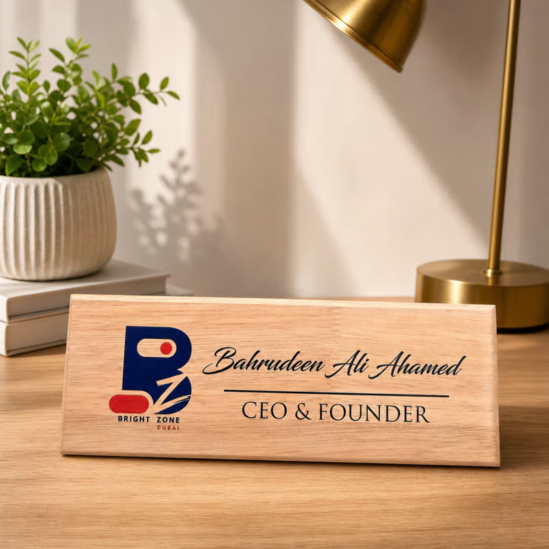 Personalized Wooden Hanging Name Plate | Custom Family, Couple, Doctor, Advocate, Home & Professional Name Sign