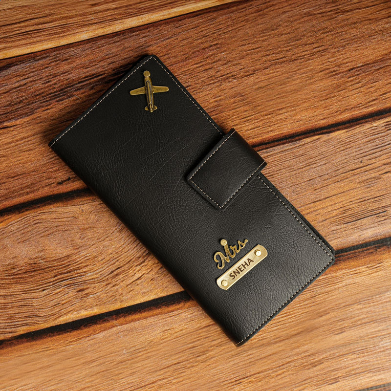 NEXON Customizable Travel Wallet | Personalized Passport & Travel Organizer Wallet for Cards, Cash, IDs & Travel Essentials