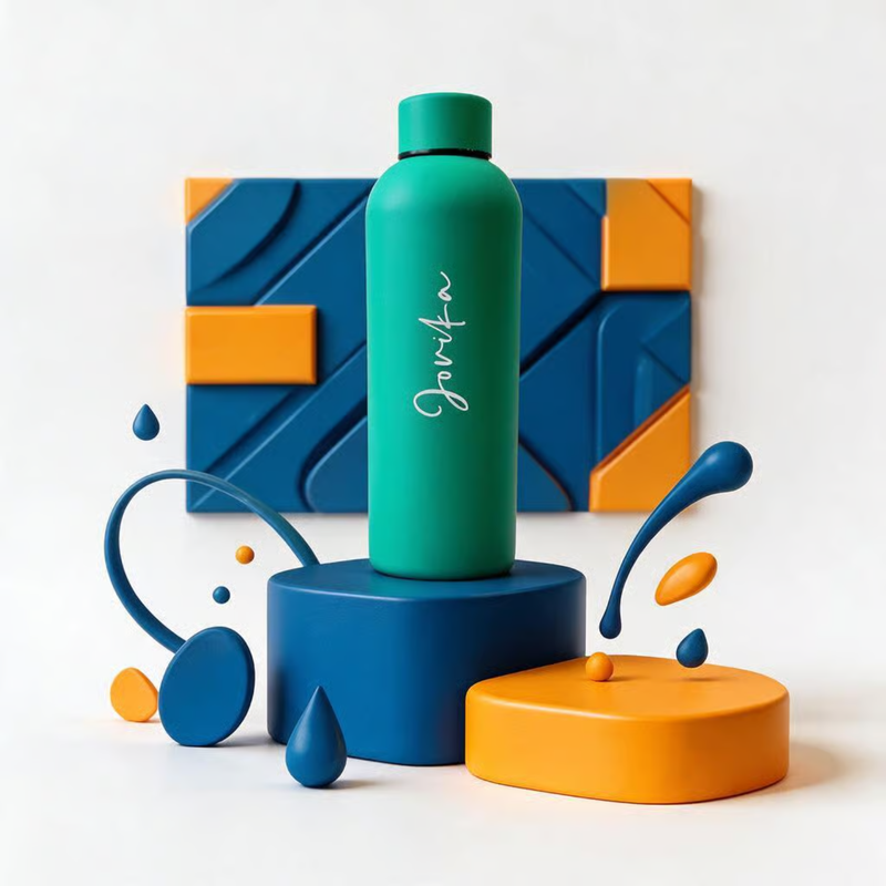 Personalized Solid Flask 500ml | Premium Hot & Cold Water Bottle | Custom Name Stainless Steel Insulated Flask for Office, Travel, Gym & Daily Use